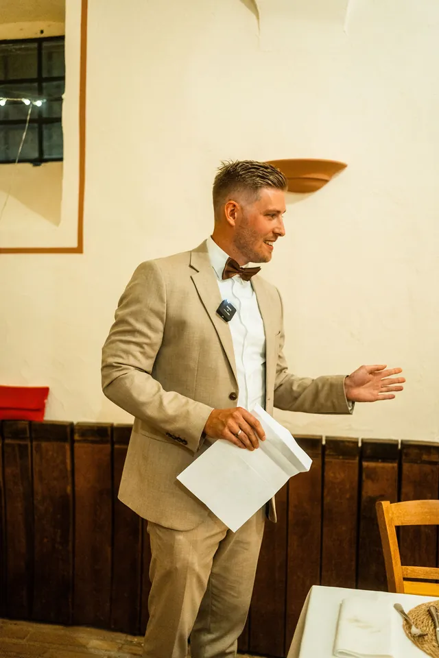 Rede des Trauzeugen, Hochzeit auf dem Schlossgut Lüll