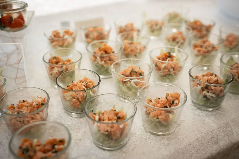 Vorspeisen im Glas, Hochzeit im Moods