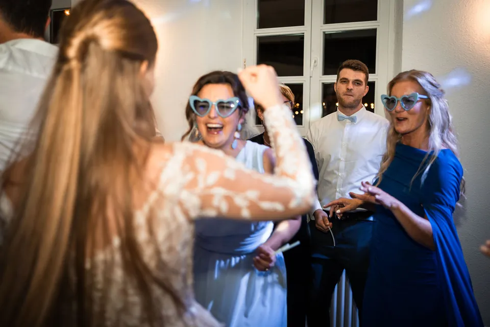 Braut auf der Tanzfläche, Hochzeit in der Schleifenmühle Dettenheim-Rußheim