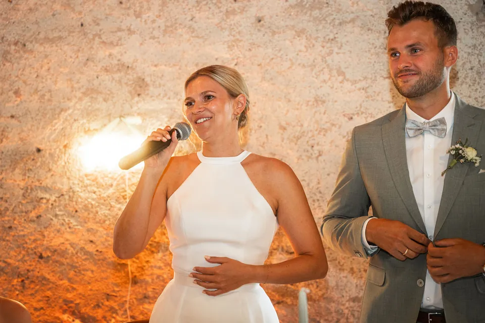 Rede des Brautpaars, Hochzeit im Eichenstolz Ladenburg